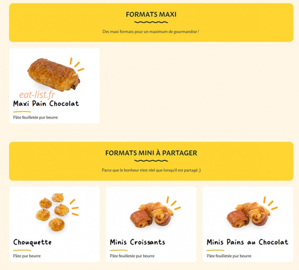 La Croissanterie — carte page 13