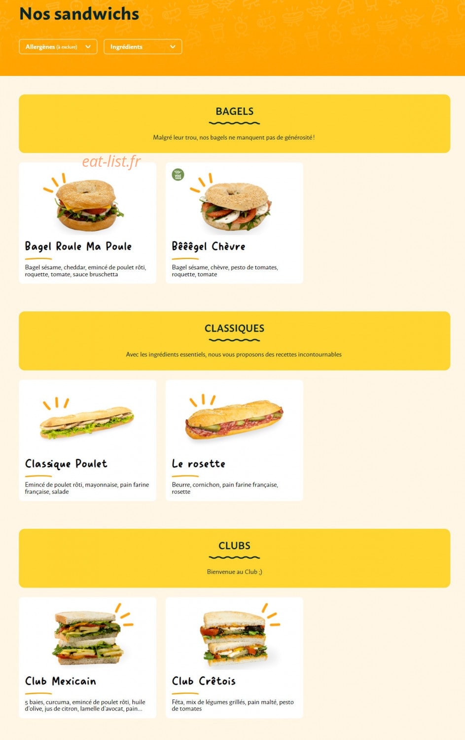 La Croissanterie — carte page 4