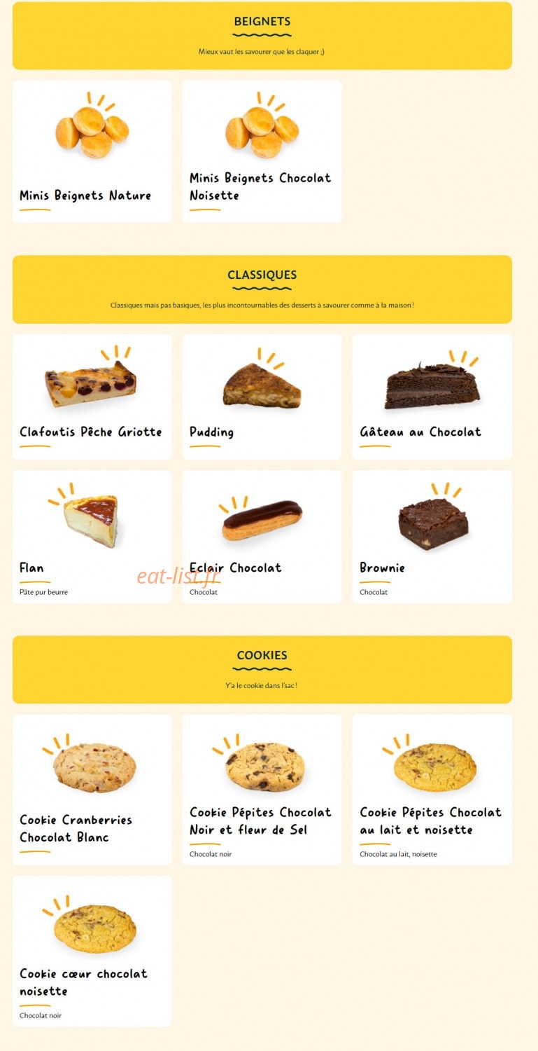 La Croissanterie — carte page 9