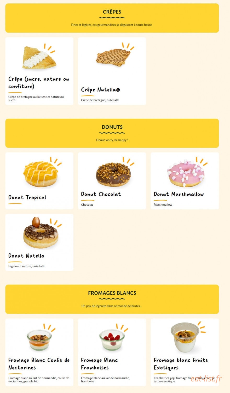 La Croissanterie — carte page 10