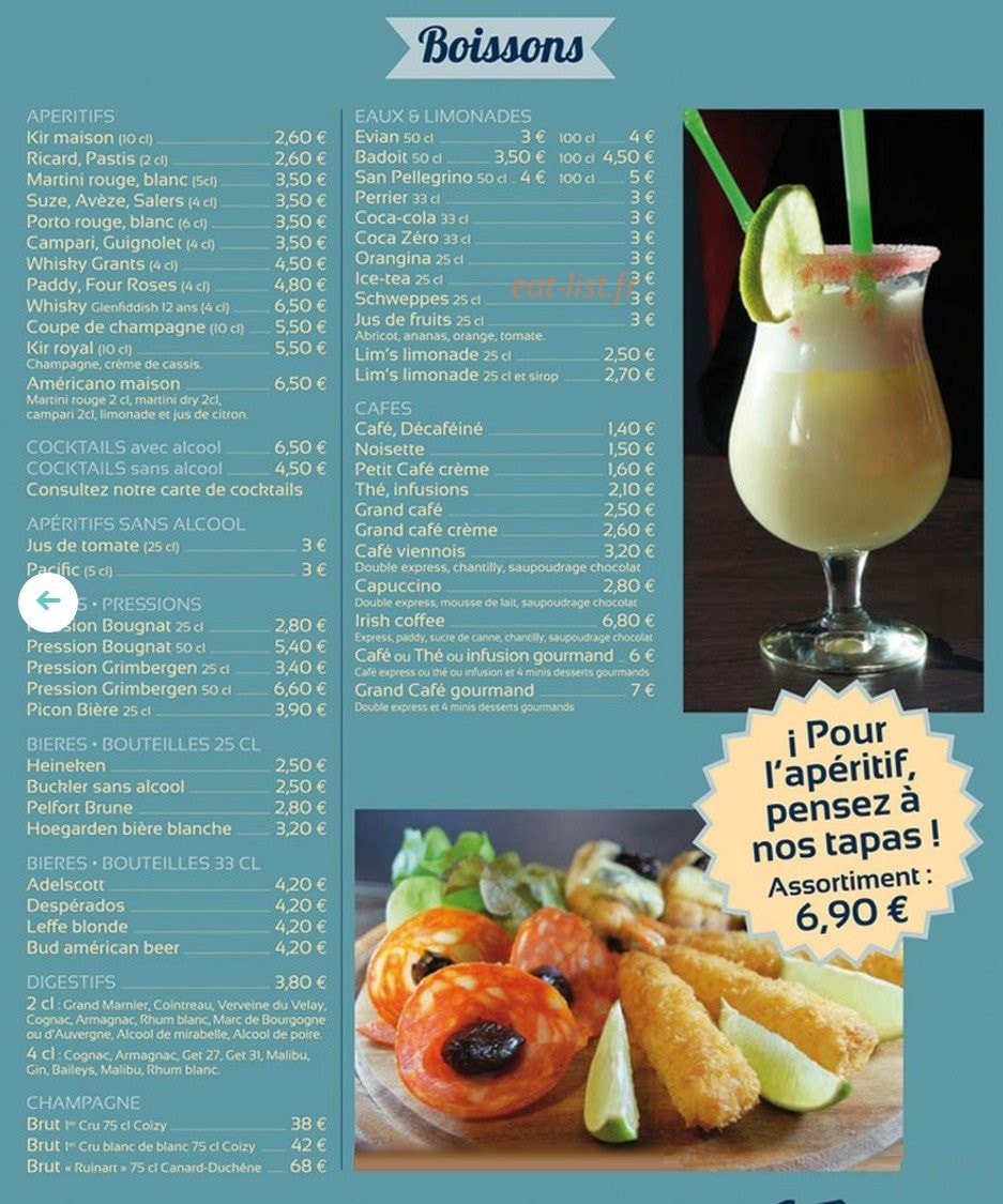 Grill Le Liberty — carte page 4