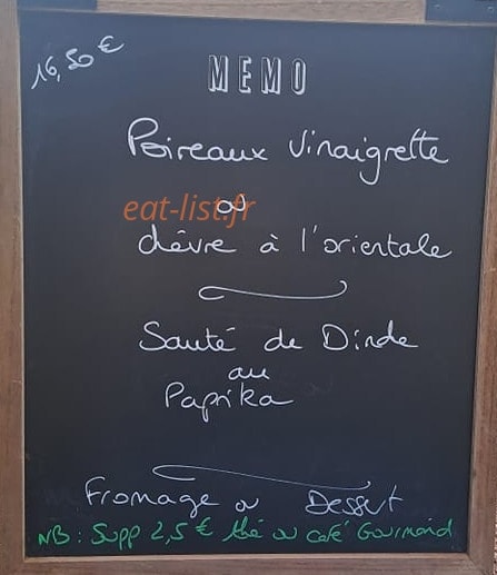 Bistro d'à Côté..de l'Ambène — carte page 1