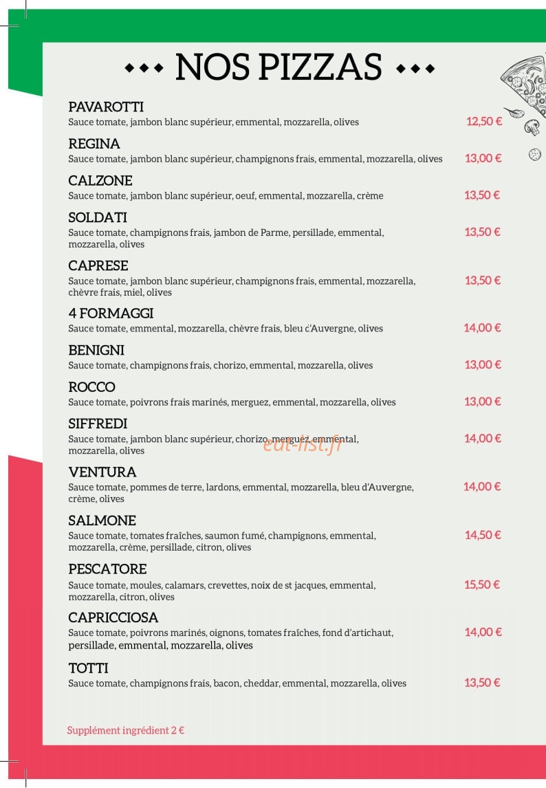 Pizza Soldati — carte page 2
