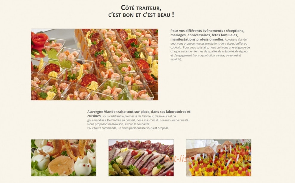 Auvergne Viande — carte page 1