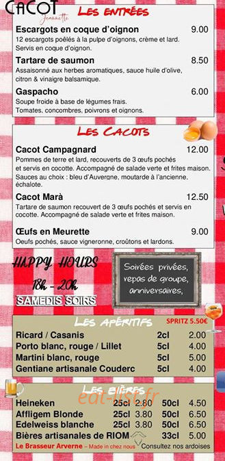 Cacot Jeannette — carte page 1