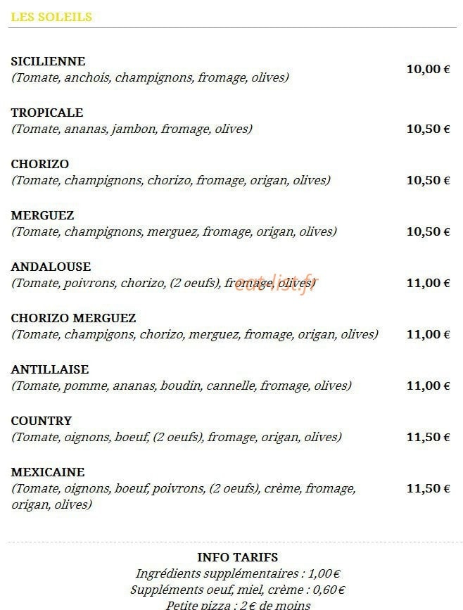 david pizza riom carte David Pizza A Riom Carte Menu Et Photo david pizza riom carte