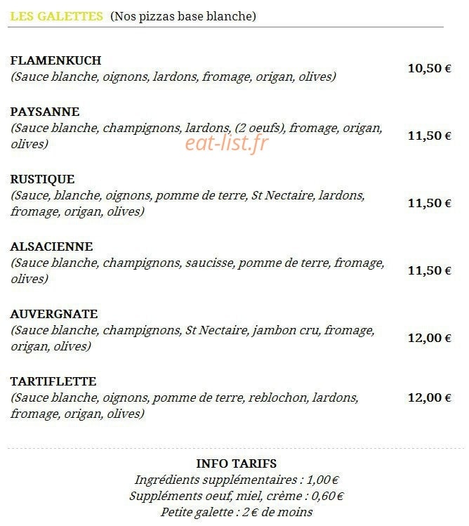 David Pizza — carte page 7
