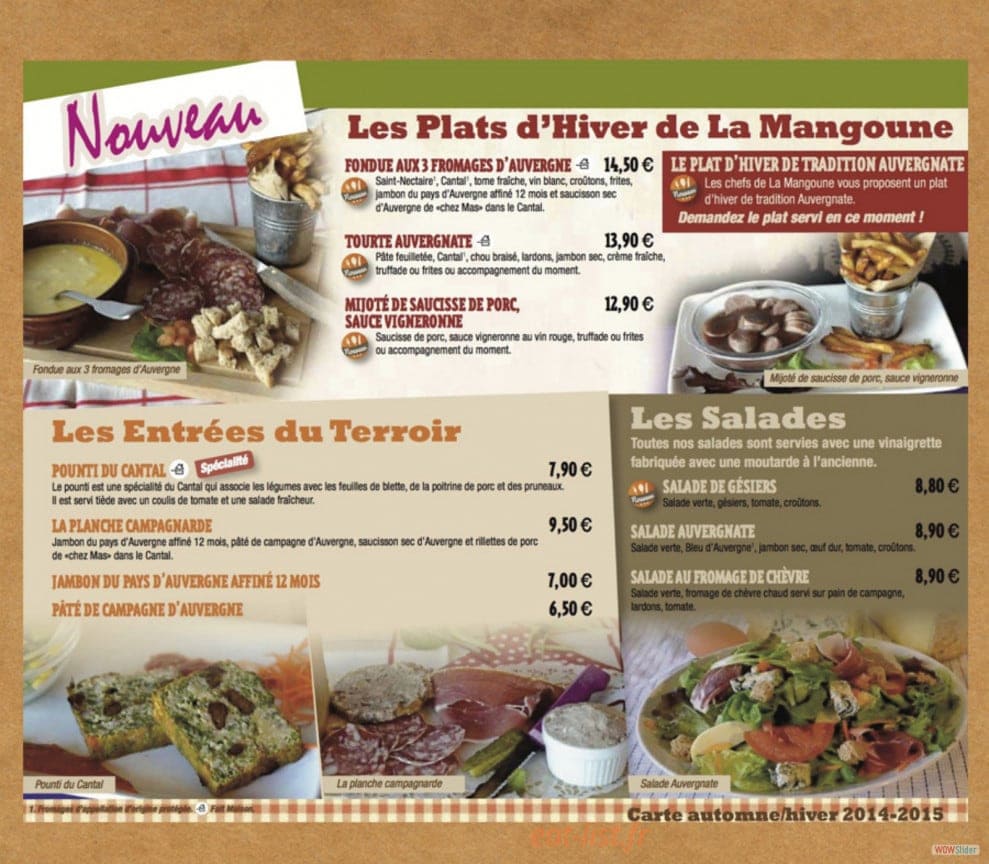 La Mangoune — carte page 1