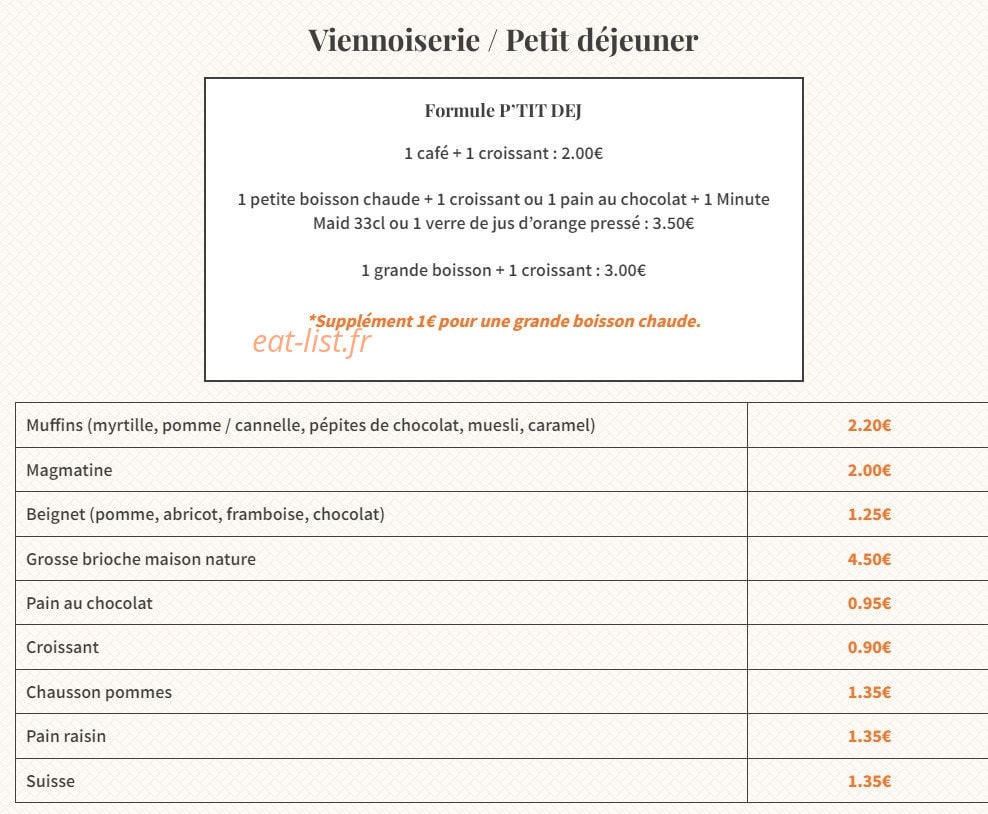 Le fournil d'Emma — carte page 2