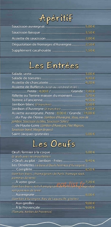Le Petit Pot — carte page 3
