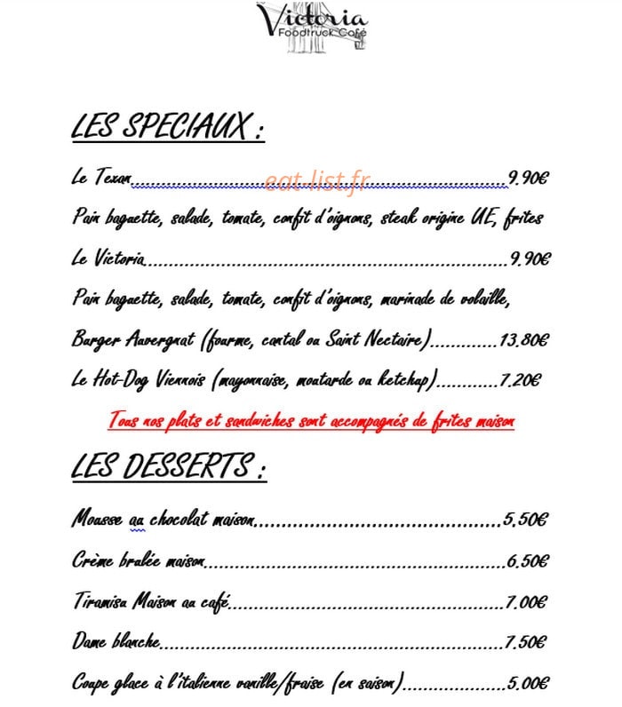 Le Victoria — carte page 2