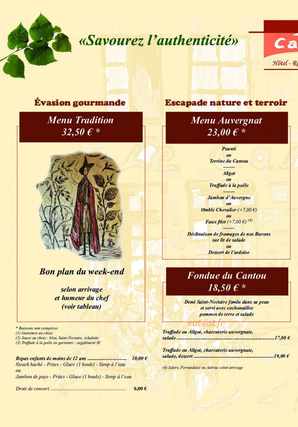 Le Cantou — carte page 1