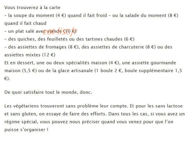 Le Poulailler — carte page 1