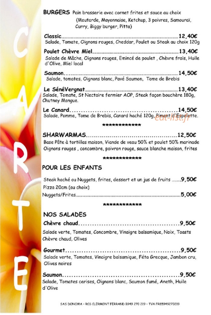 L'Escale — carte page 1