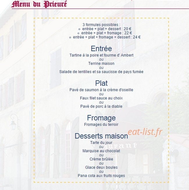 Le Prieuré — carte page 1