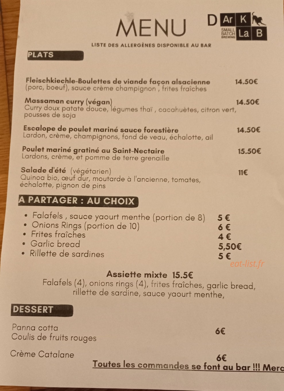 Dark Lab — carte page 1