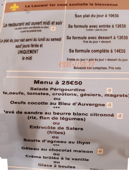 Le Laurent 1er — carte page 1