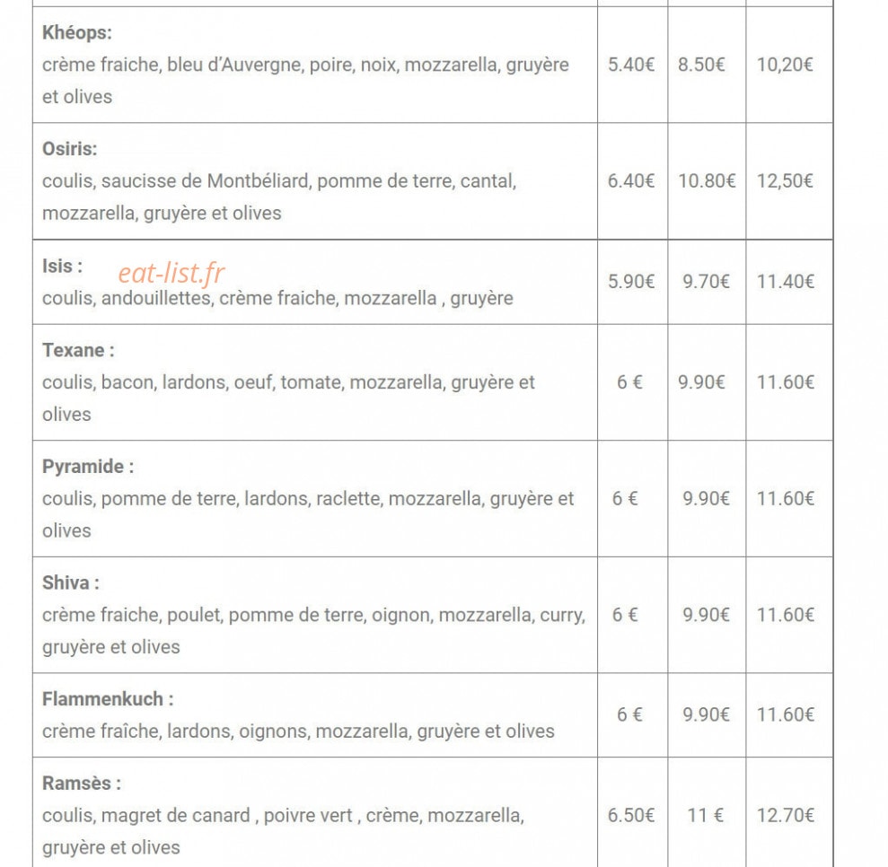 Le Ramses — carte page 3