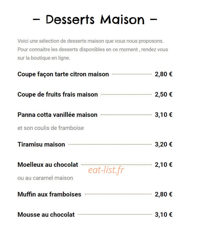 Le Ramses — carte page 10