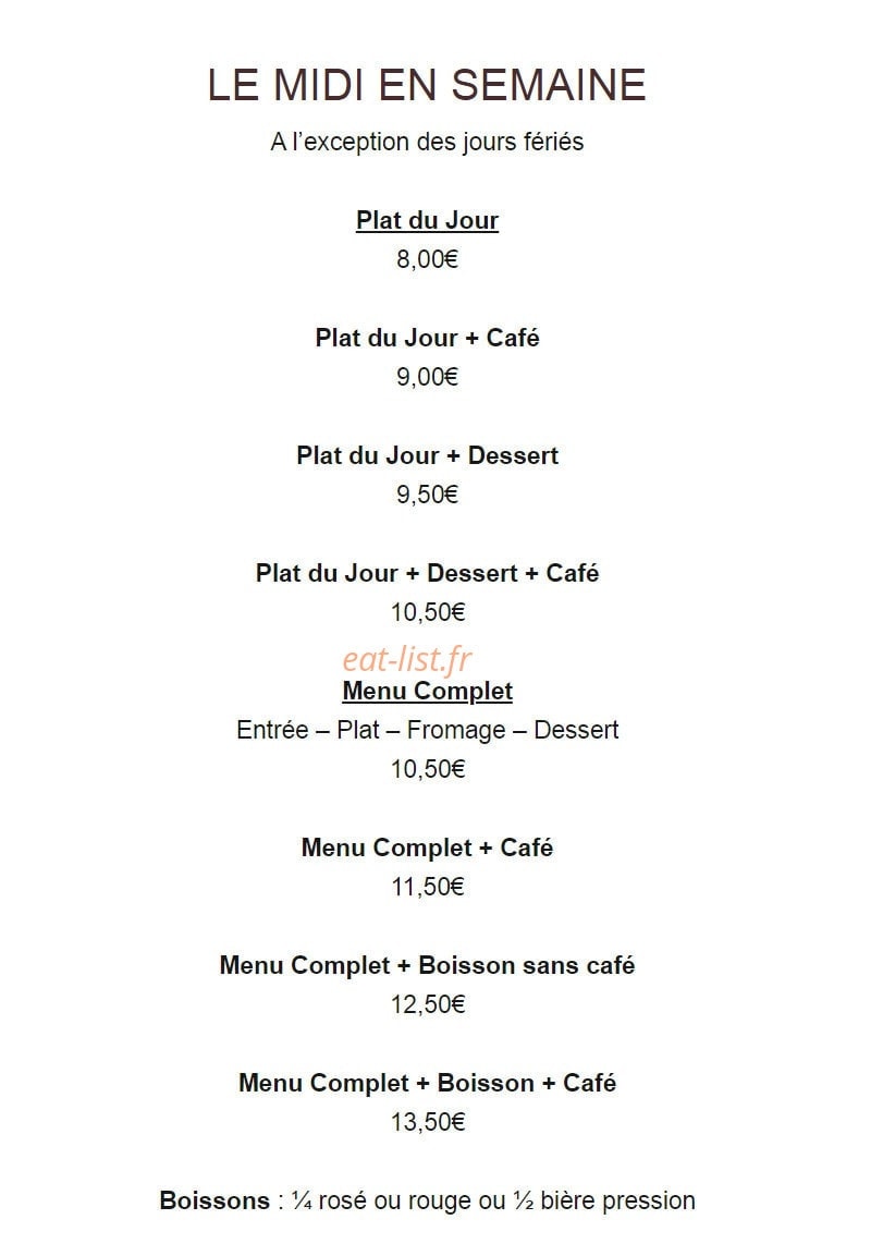Auberge de montjoux — carte page 1