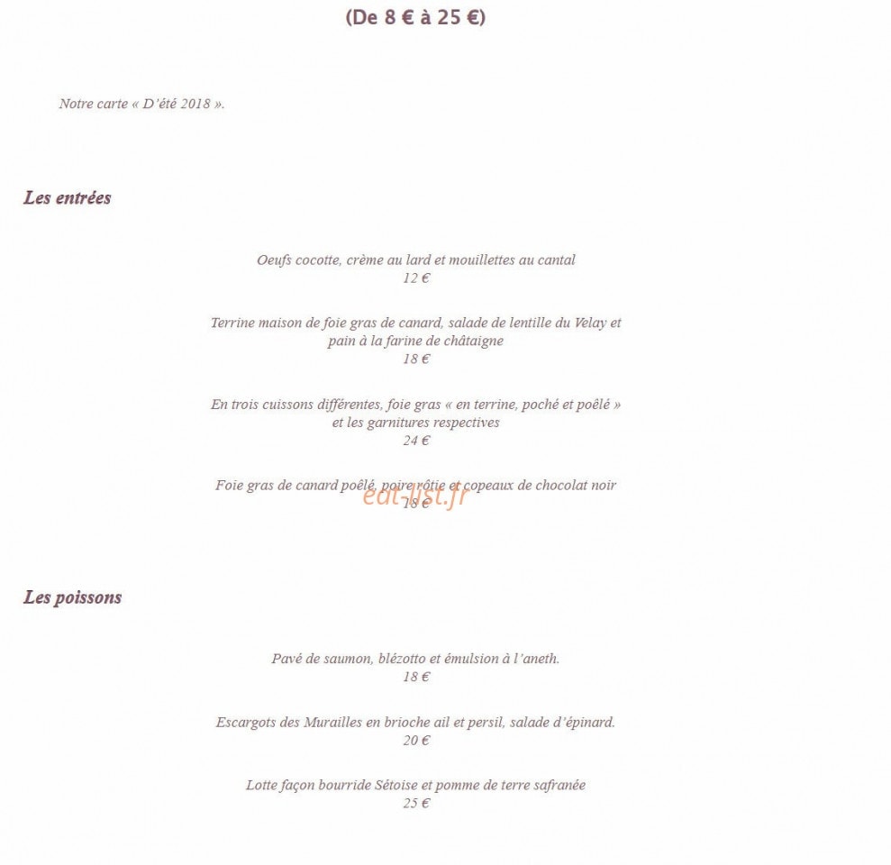 Mon Auberge — carte page 3