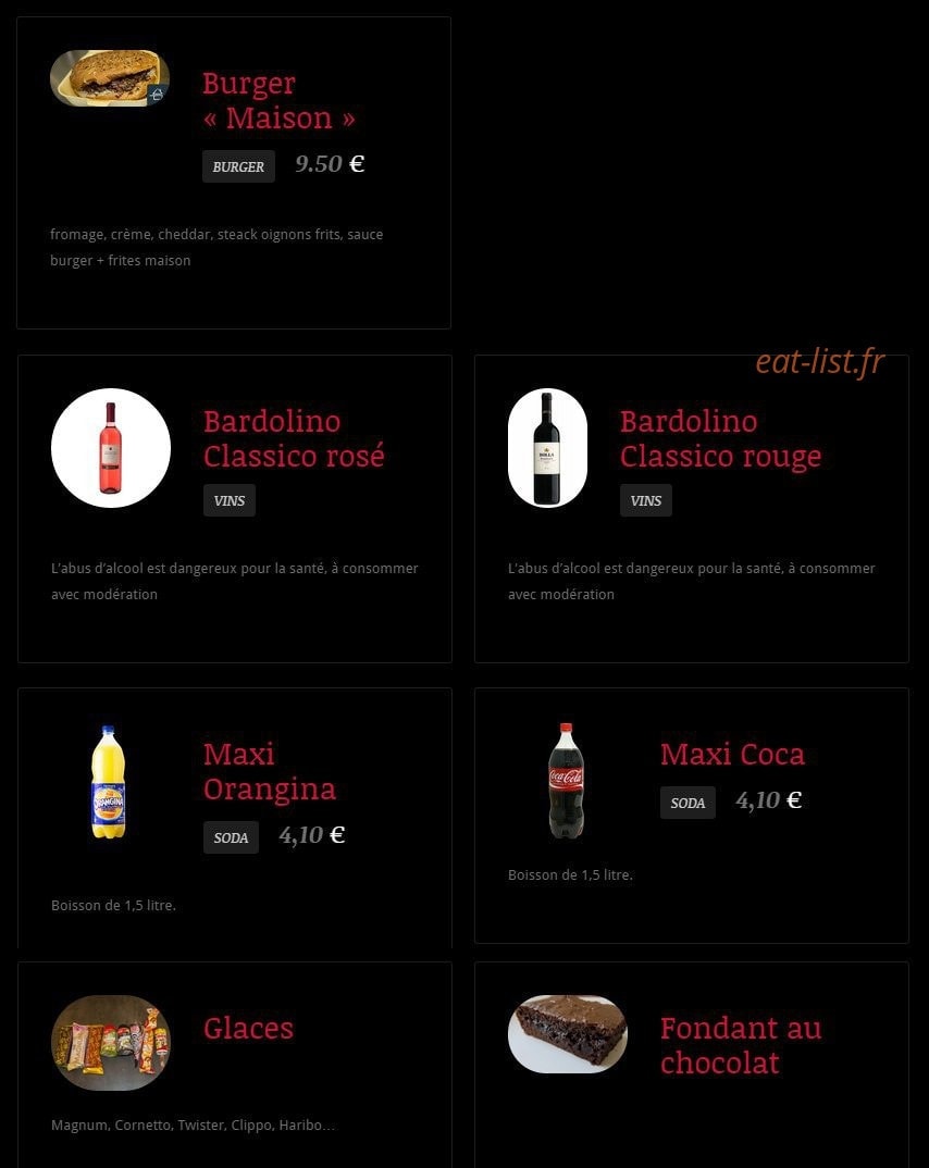 La Fringale 63 — carte page 4