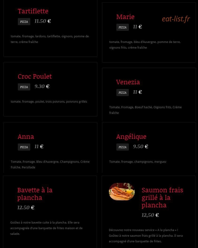 La Fringale 63 — carte page 3