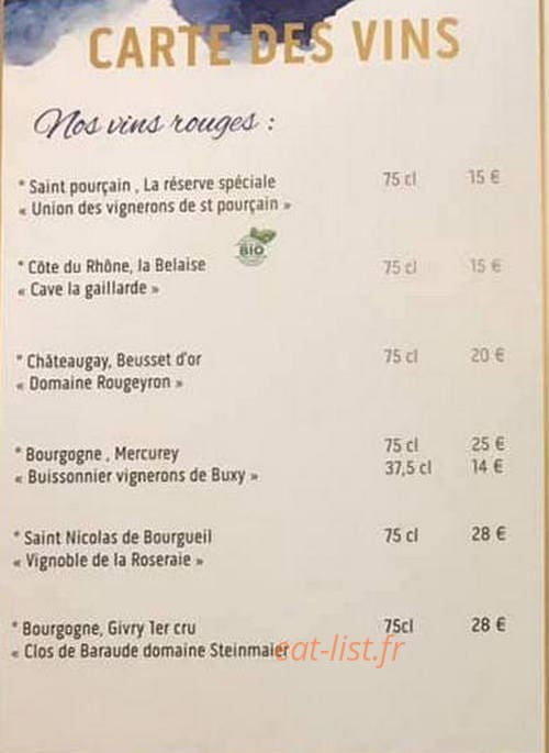 Le Bar a Jules — carte page 3