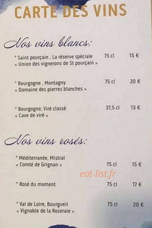 Le Bar a Jules — carte page 4