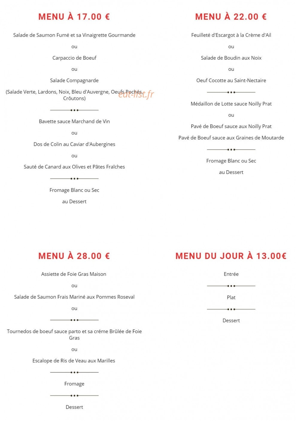Ah La belle excuse — carte page 1