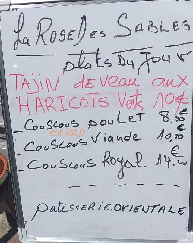 La Rose des Sables — carte page 1