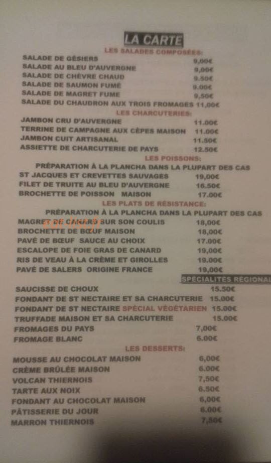 Le Chaudron — carte page 2