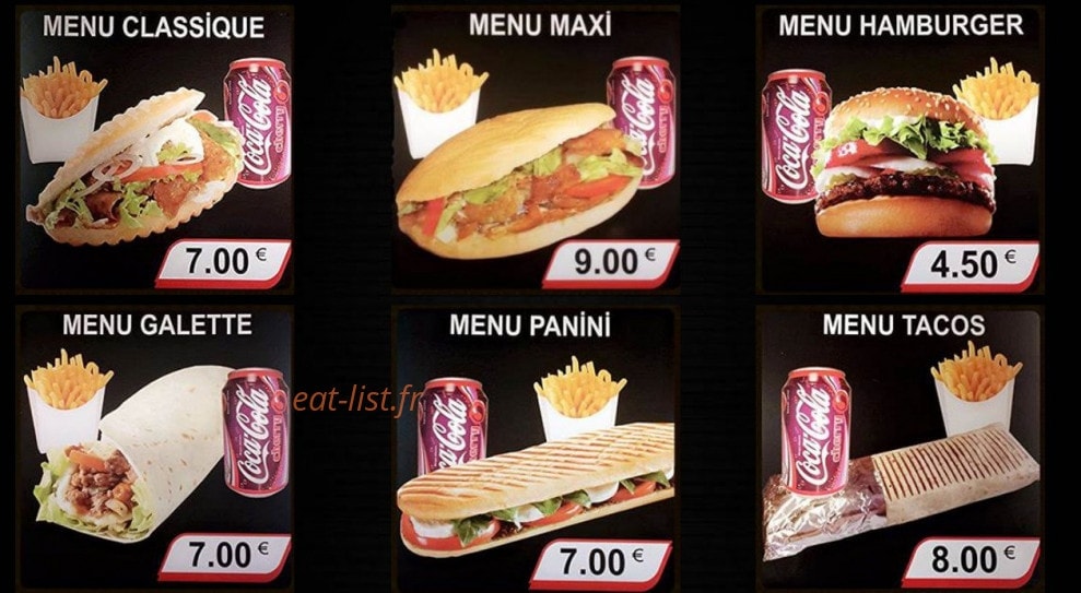 Le Hittite Kebab — carte page 1
