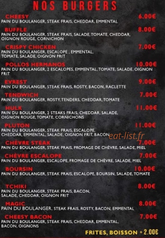 Netfood — carte page 5