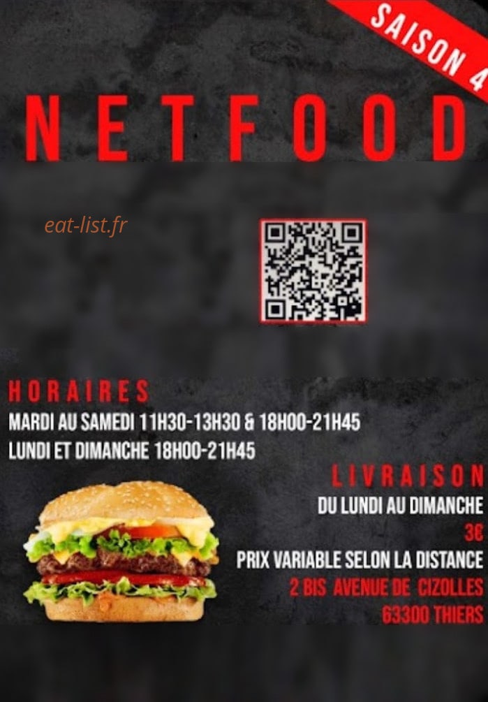 Netfood — carte page 1