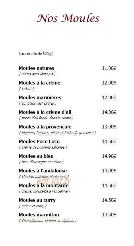 Poco Loco — carte page 6