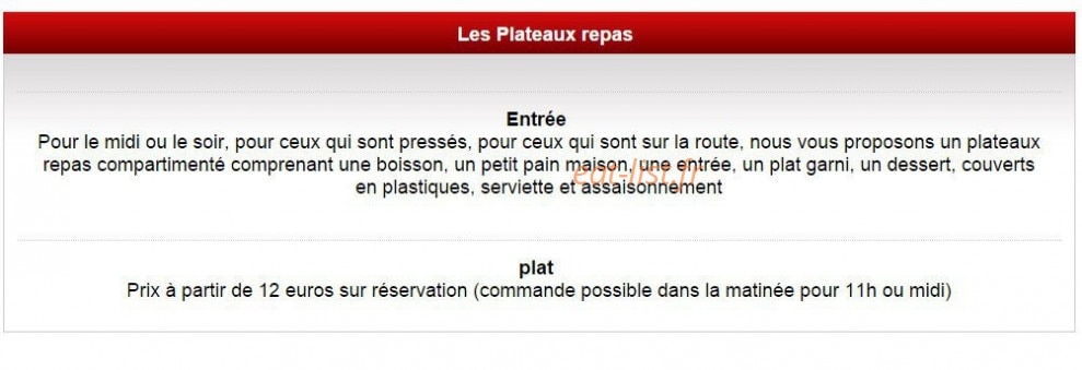 Restaurant les Sources — carte page 7