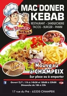 Mac’doner Kebab — carte page 1