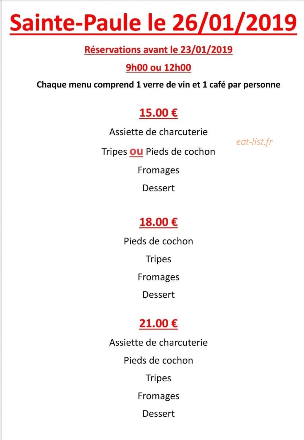 La Pitch'nette — carte page 2