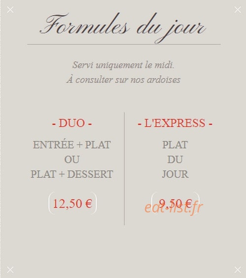 Bistrot Klam — carte page 2