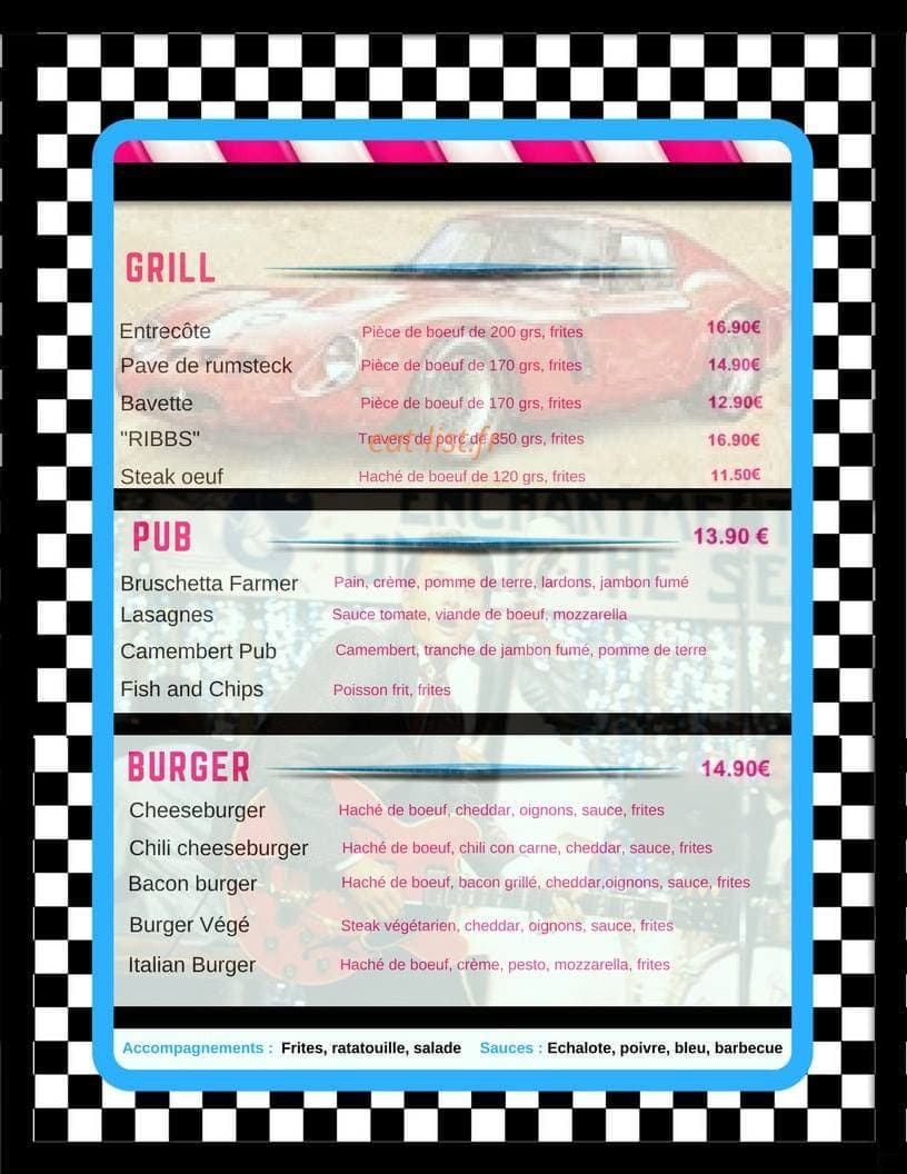 Blue Grill — carte page 2