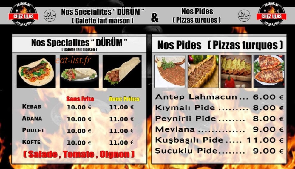 Chez Ulas — carte page 3