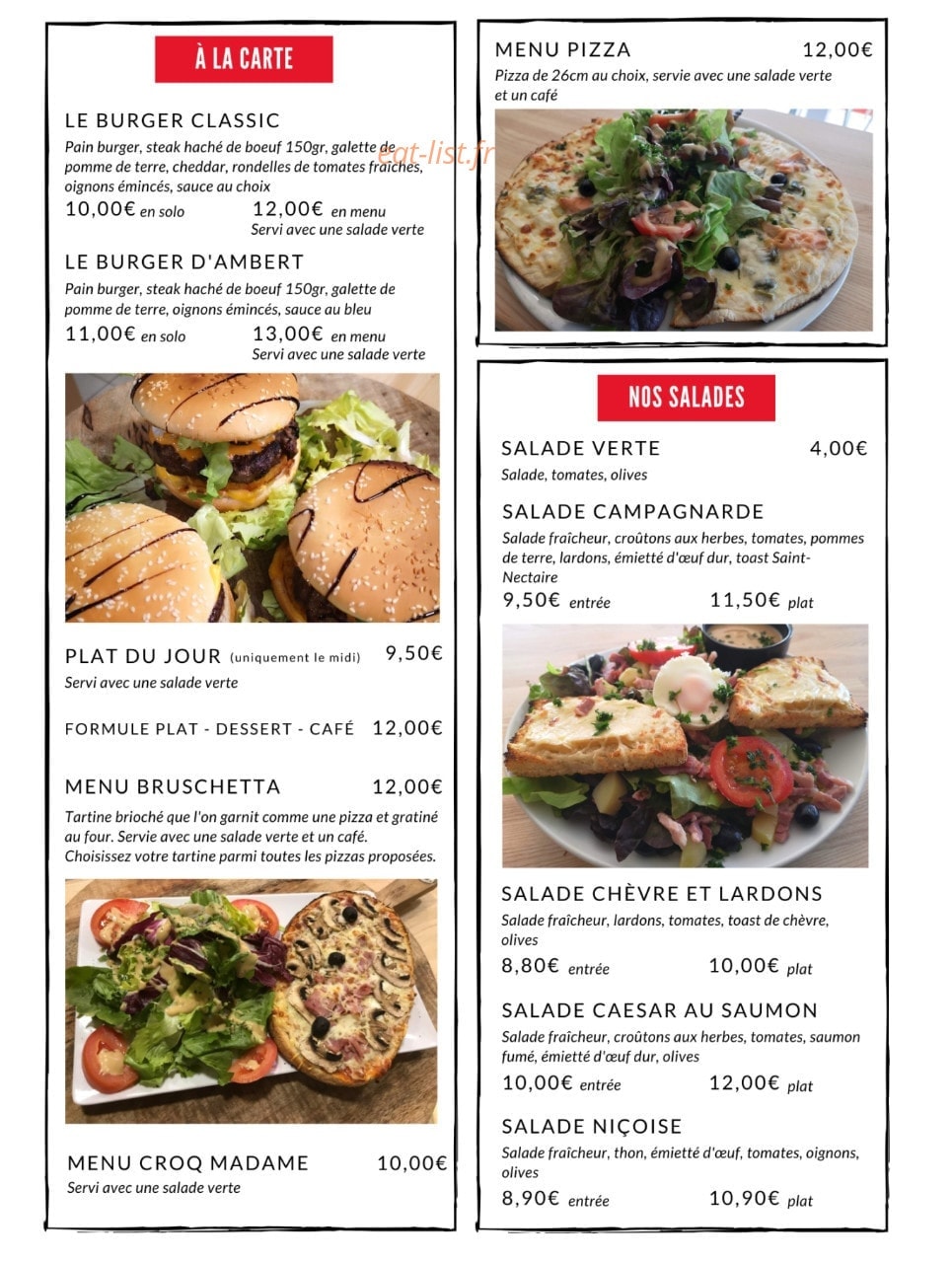 Chri's Pizza — carte page 3