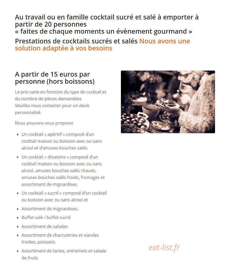 La Palette des Saveurs — carte page 4