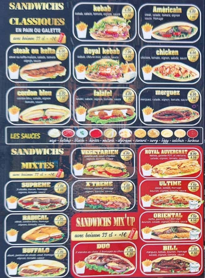 Snack'N-Cheese — carte page 3