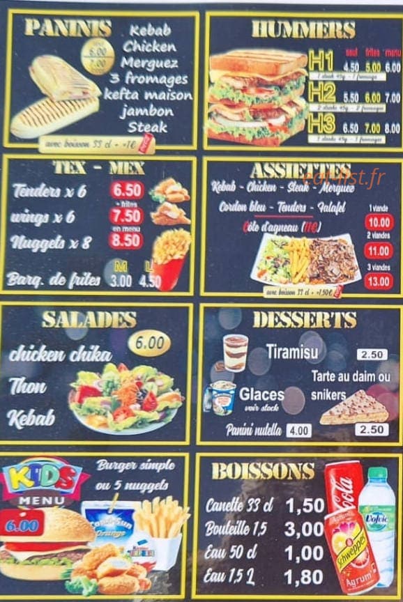 Snack'N-Cheese — carte page 2