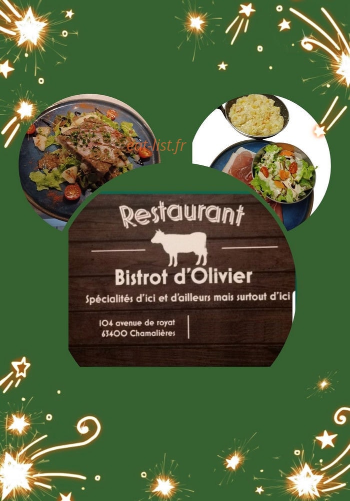 Bistrot d'olivier — carte page 1