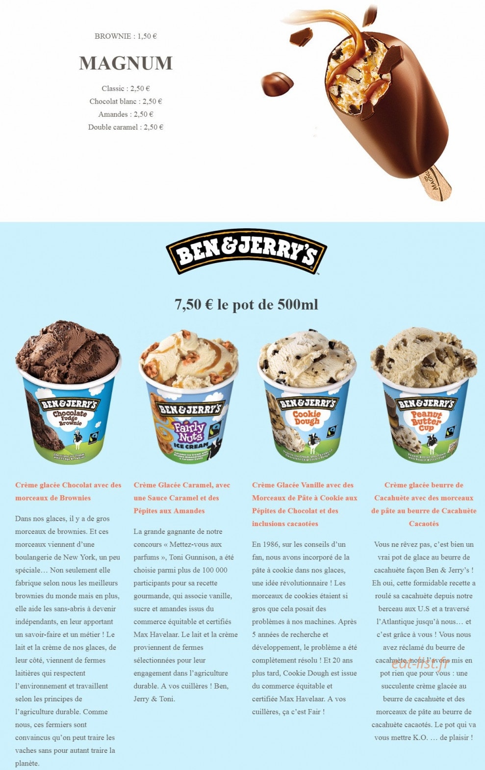 Cham' pizza — carte page 7