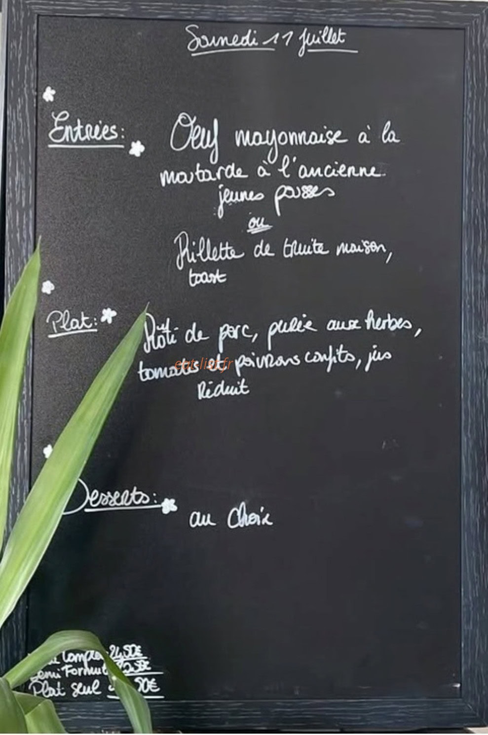 L'Entre Bouches — carte page 1