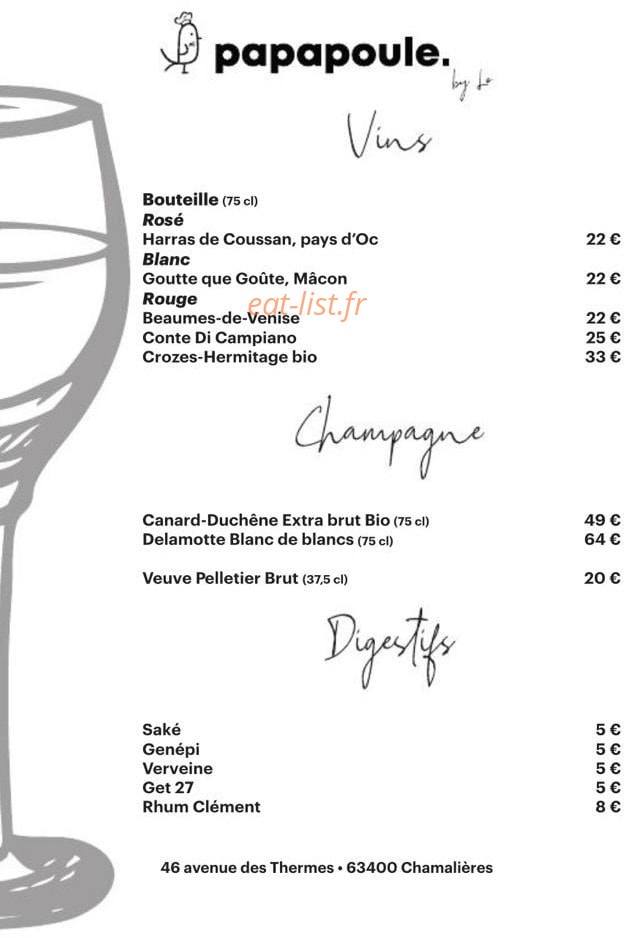 Papapoule By Lo — carte page 4